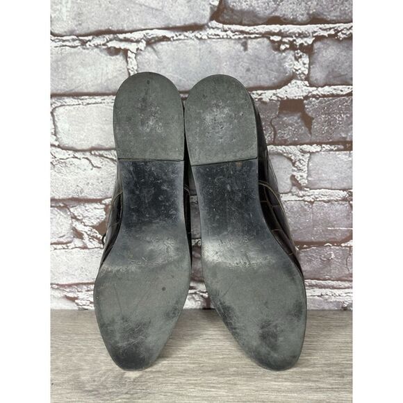 Joan & David Brown Aligator Embossed Leather Lace Oxfords Women Sz 8.5M US/39EU - Picture 9 of 16
